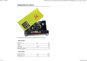 Dizelski generatori PRAMAC Lifter GBW 15y
