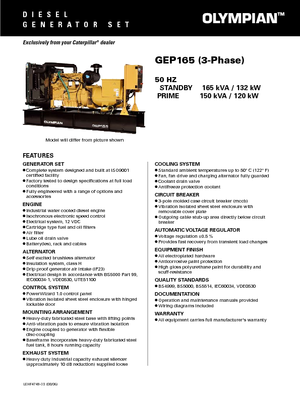 Dizelski generatori Olympian GEP 165