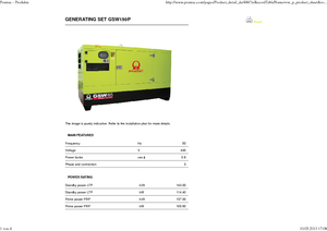 Dizelski generatori PRAMAC Lifter GSW 150 P