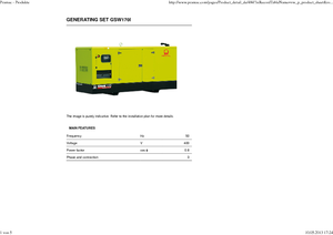 Dizelski generatori PRAMAC Lifter GSW 170 I