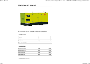 Dizelski generatori PRAMAC Lifter GSW 170 P