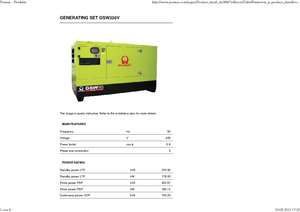 Dizelski generatori PRAMAC Lifter GSW 220 V