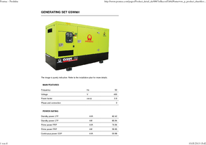 Dizelski generatori PRAMAC Lifter GSW 80 Iv