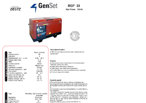 Dizelski generatori GenSet MGF 33 D