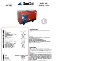 Dizelski generatori GenSet MGF 44 D