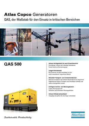 Dizelski generatori Atlas Copco QAS 500 VD