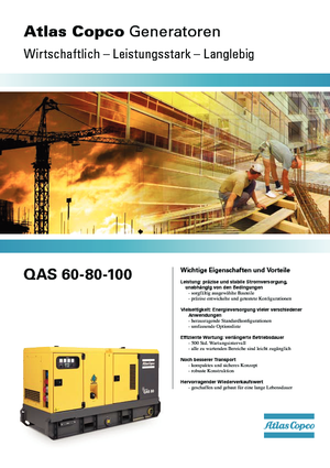 Dizelski generatori Atlas Copco QAS 80 PDS FW