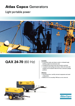 Dizelski generatori Atlas Copco QAX 35
