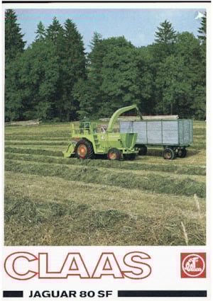 2WD krmni kombajni Claas JAGUAR 80 SF