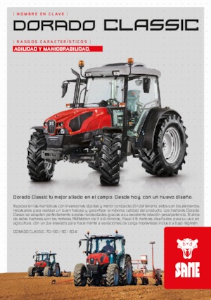 2WD traktori SAME Dorado 90 Classic 