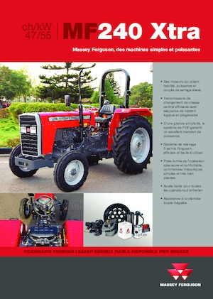 2WD traktori Massey Ferguson MF 240 Xtra