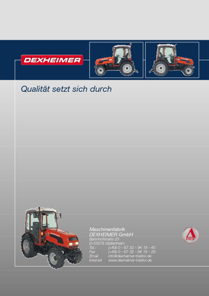 4WD traktori Dexheimer 509 Si