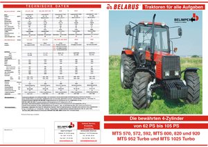 4WD traktori Belarus 572