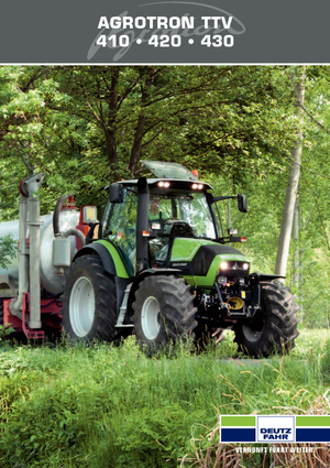 4WD traktori DEUTZ-FAHR Agrotron TTV 420 DCR