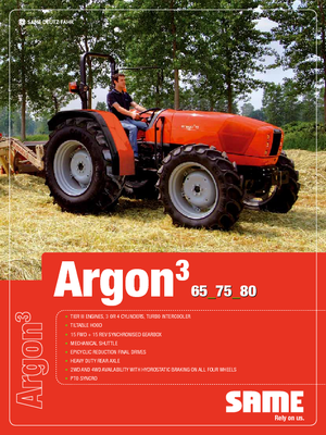 4WD traktori SAME Argon ³ 65