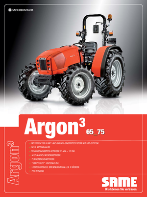4WD traktori SAME Argon ³ 65