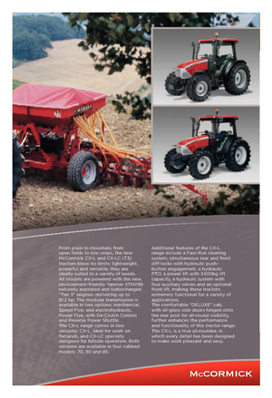 4WD traktori McCormick CX 70 LC
