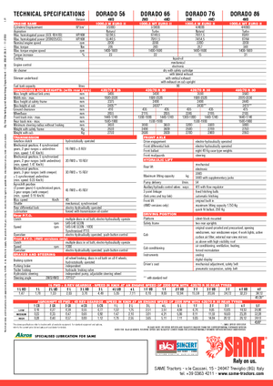 4WD traktori SAME Dorado 56
