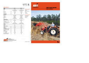 4WD traktori Kioti DS 4110