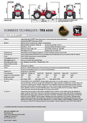 4WD traktori Carraro Ergit TRX 6500