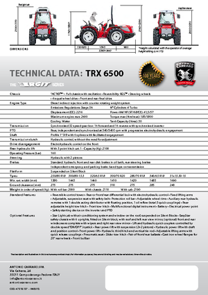 4WD traktori Carraro Ergit TRX 6500