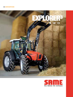4WD traktori SAME Explorer³ 100 DT