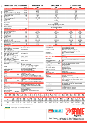 4WD traktori SAME Explorer 95