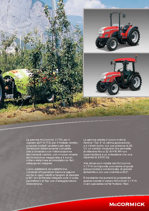 4WD traktori McCormick F90N