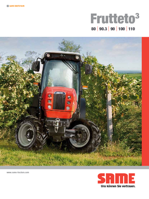 4WD traktori SAME Frutteto³ 110 GS DT