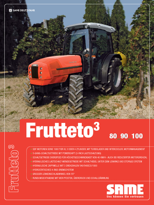 4WD traktori SAME Frutteto³ 100 GS DT