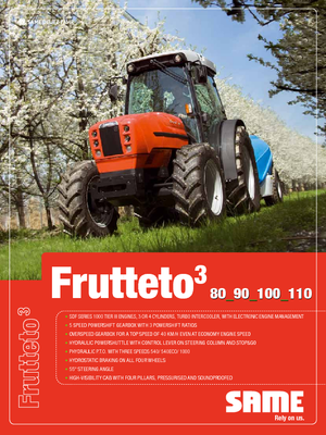 4WD traktori SAME Frutteto³ 90 GS DT