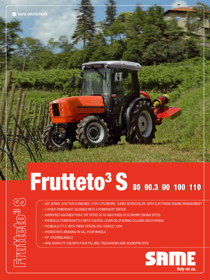 4WD traktori SAME Frutteto³ S 90.3 GS DT