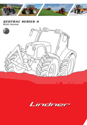 4WD traktori Lindner Geotrac 84