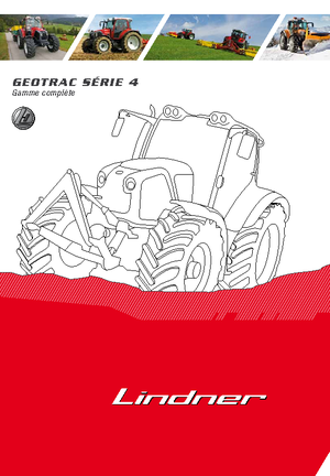 4WD traktori Lindner Geotrac 84