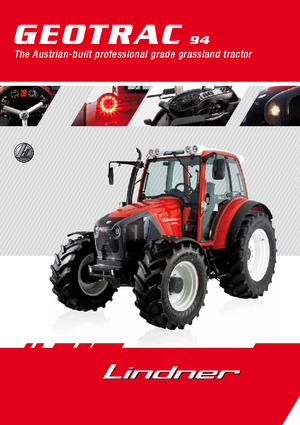 4WD traktori Lindner Geotrac 94