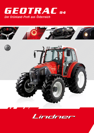 4WD traktori Lindner Geotrac 94