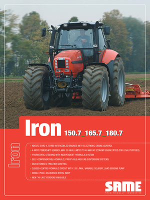 4WD traktori SAME Iron 180.7 Hi-Line