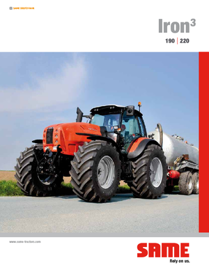 4WD traktori SAME Iron³ 190 DCR