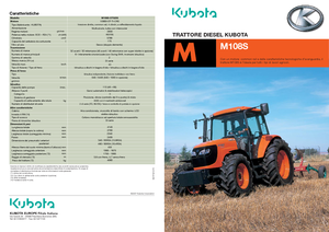 4WD traktori Kubota M 108 S