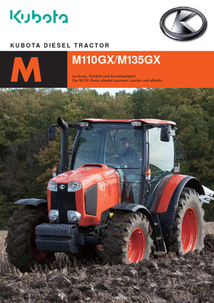 4WD traktori Kubota M 110 GX