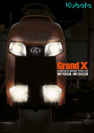 4WD traktori Kubota M 110 GX