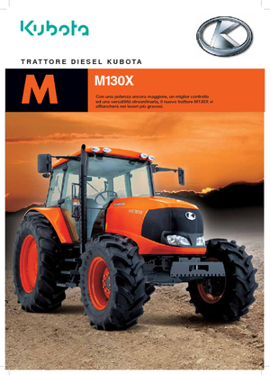 4WD traktori Kubota M 130 X
