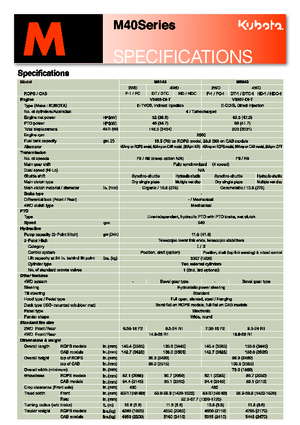 4WD traktori Kubota M 8540