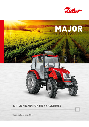 4WD traktori Zetor Major 80