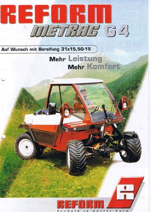 4WD traktori Reform Werke Metrac G 4
