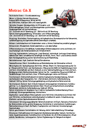 4WD traktori Reform Werke Metrac G 4 X