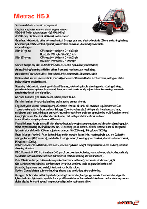 4WD traktori Reform Werke Metrac H 5 X