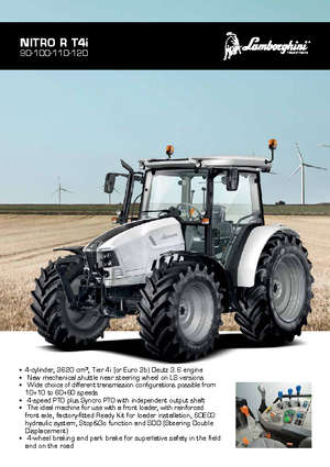 4WD traktori Lamborghini Nitro R 100 DT GS