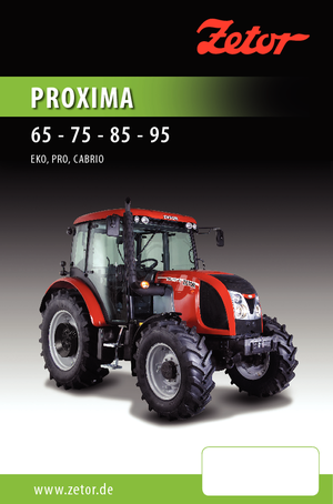 4WD traktori Zetor Proxima 95 PRO