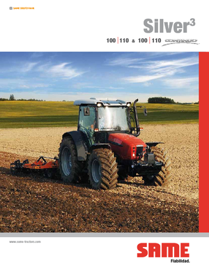4WD traktori SAME Silver³ 110 Continuo